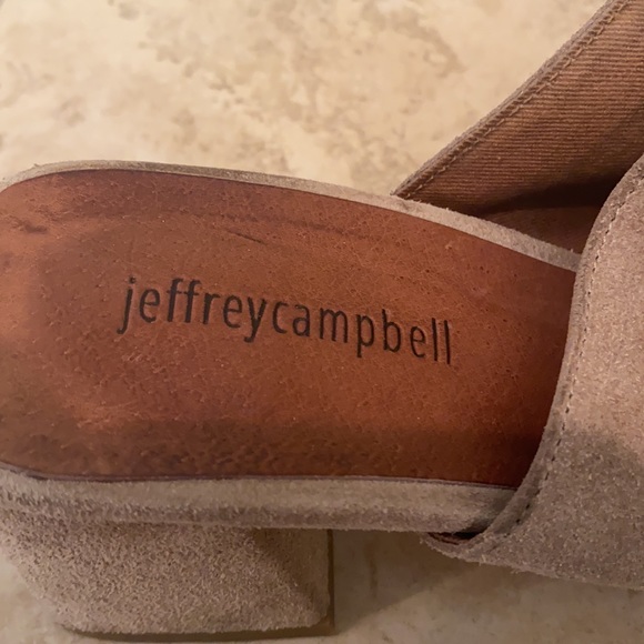 Jeffrey Campbell Suede Block Heel Sandals Size 8 - Picture 5 of 9